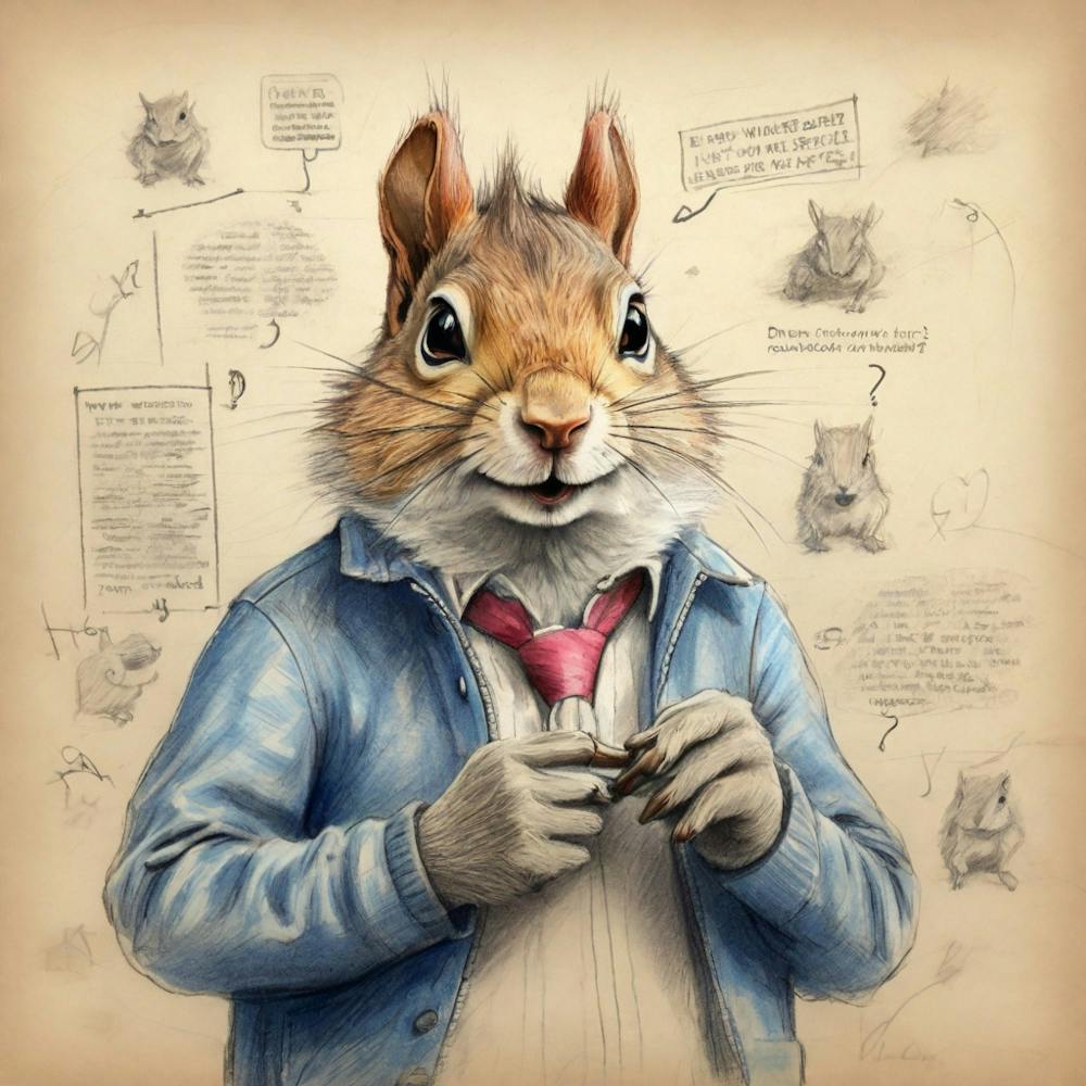 Squirrel In A Suit