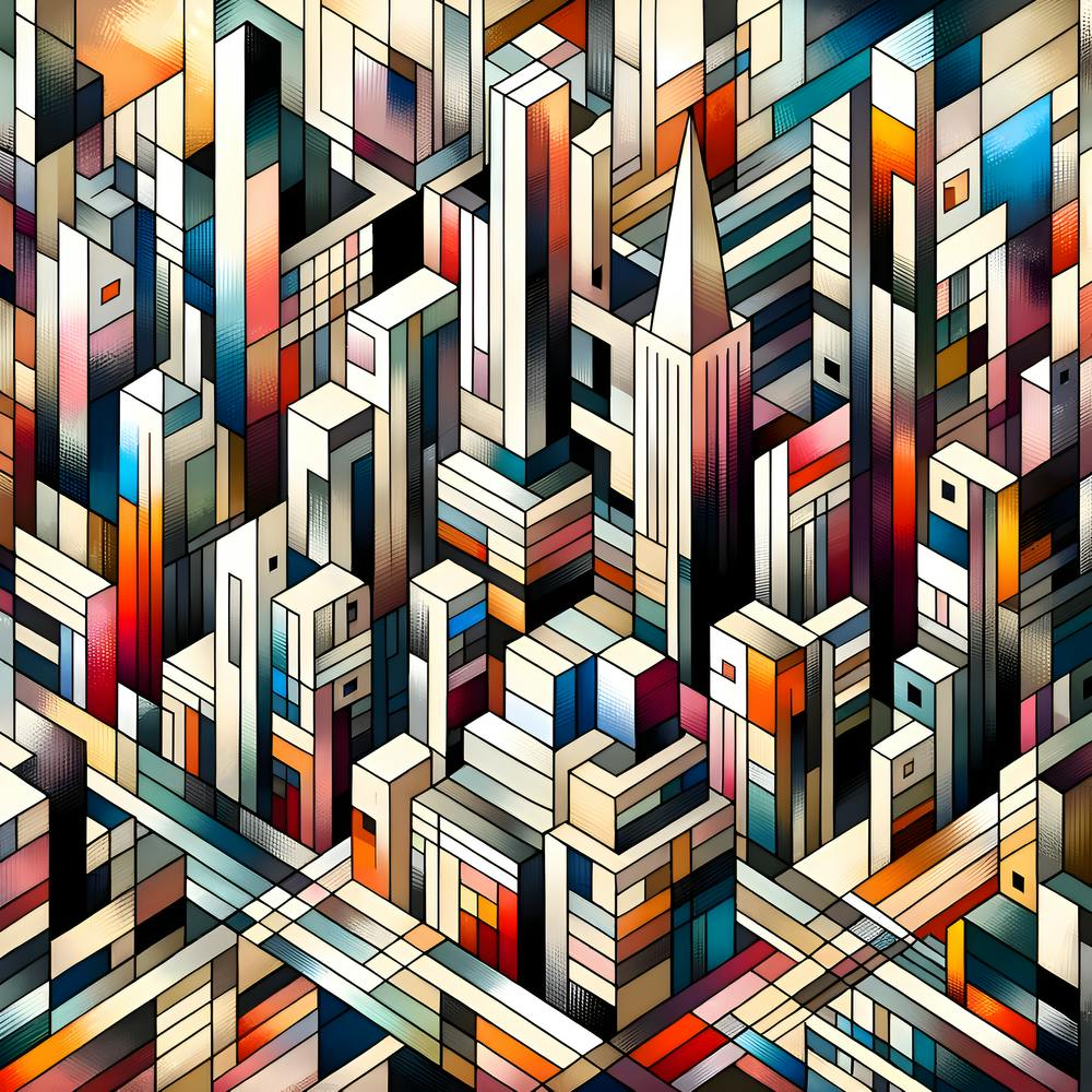 Paysage urbain abstrait