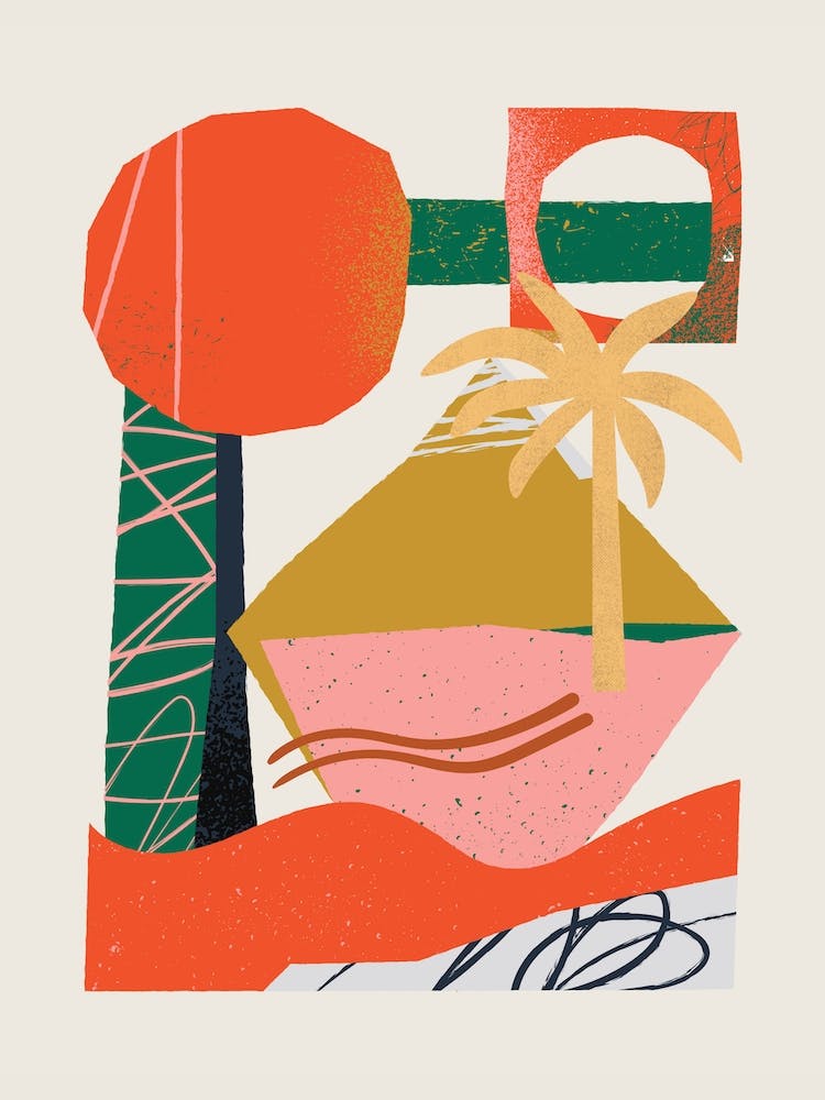 Abstract Beach Collage