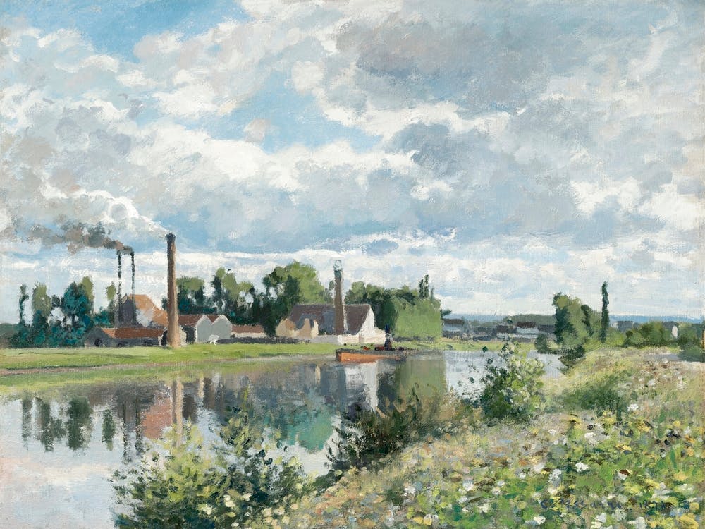 The River Oise Near Pontoise (1873), Camille Pissarro