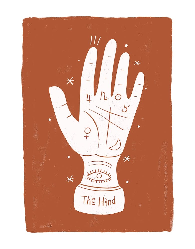 Palmistry Hand Rust
