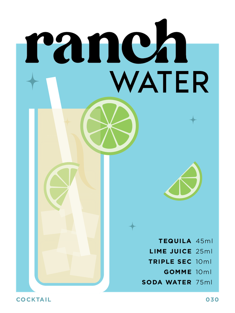 Ranch Water in Blue Cocktail Recipe