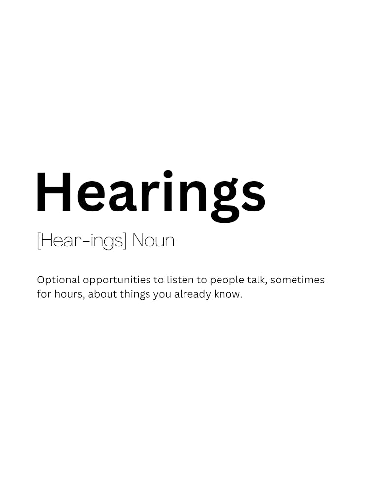 Hearings Definition Meaning 1