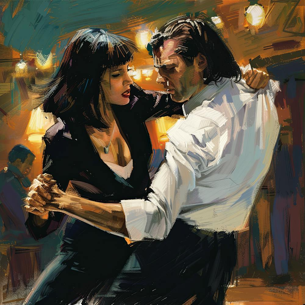 Pulp Fiction: Mia Wallace and Vincent Vega's twist contest at Jack Rabbit Slim's