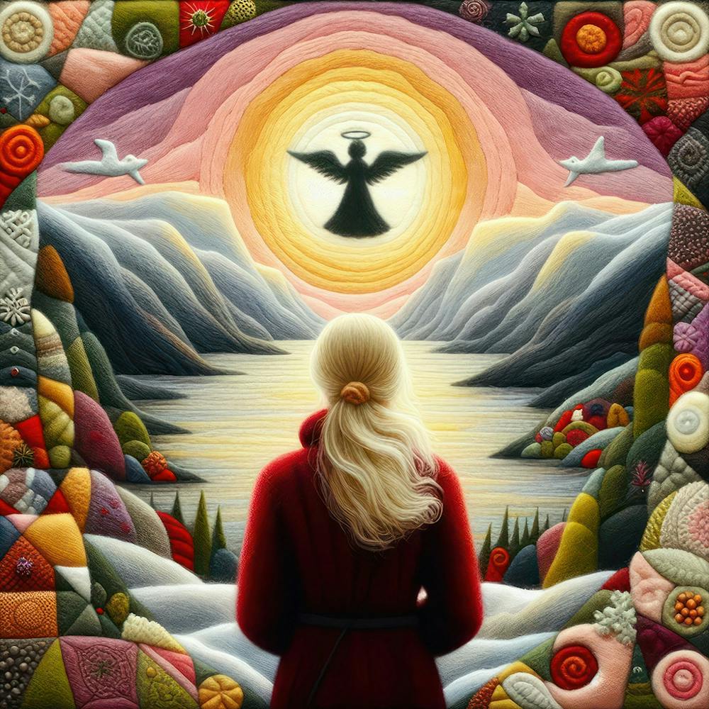 Blonde Women and Angel 4