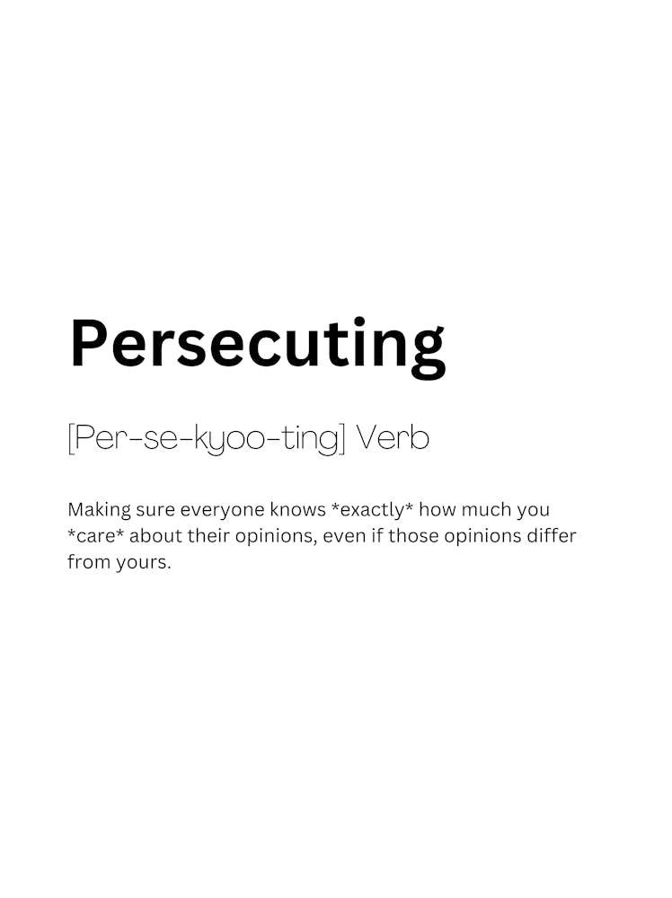Persecuting Definition Meaning