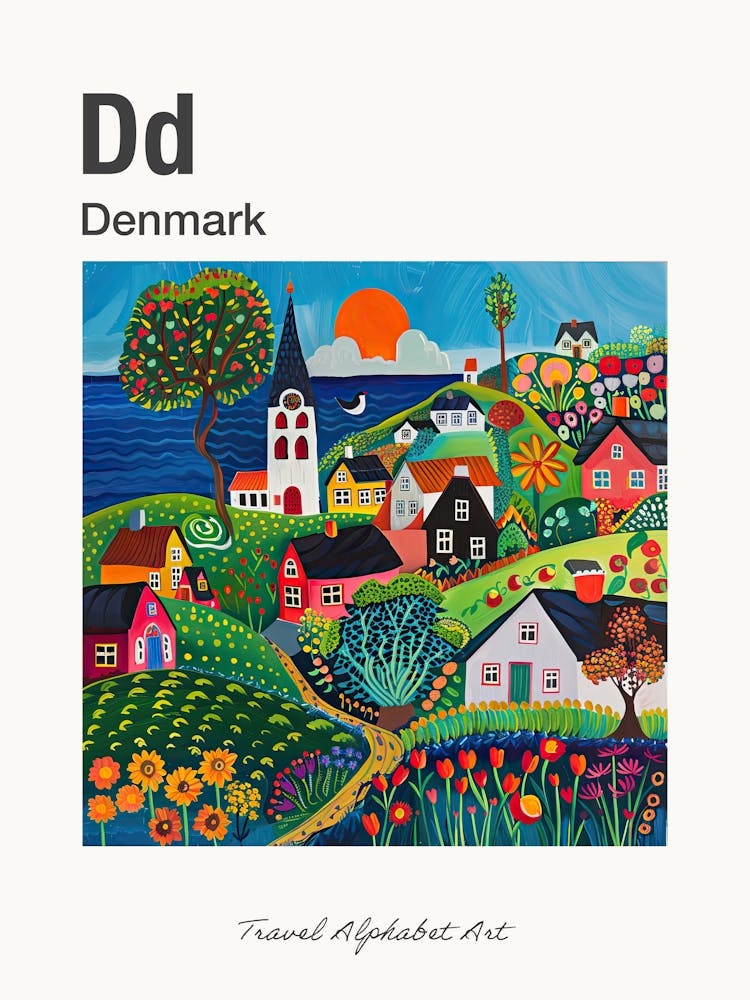 Alphabet de Voyage pour Enfants Danemark 4