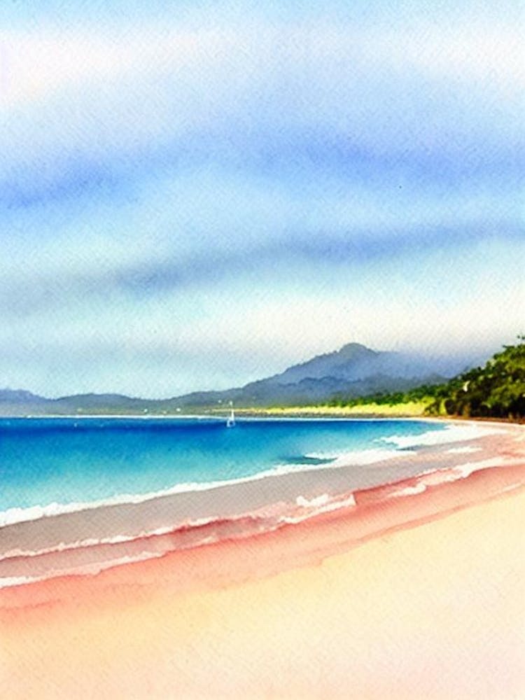 Palm Cove Beach, Australia Watercolour