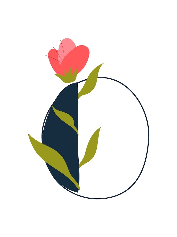 Living Room Floral Letters 15