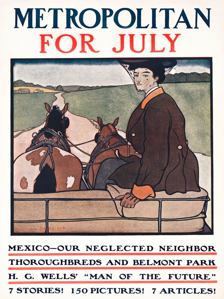 Metropolitan For July, Edward Penfield