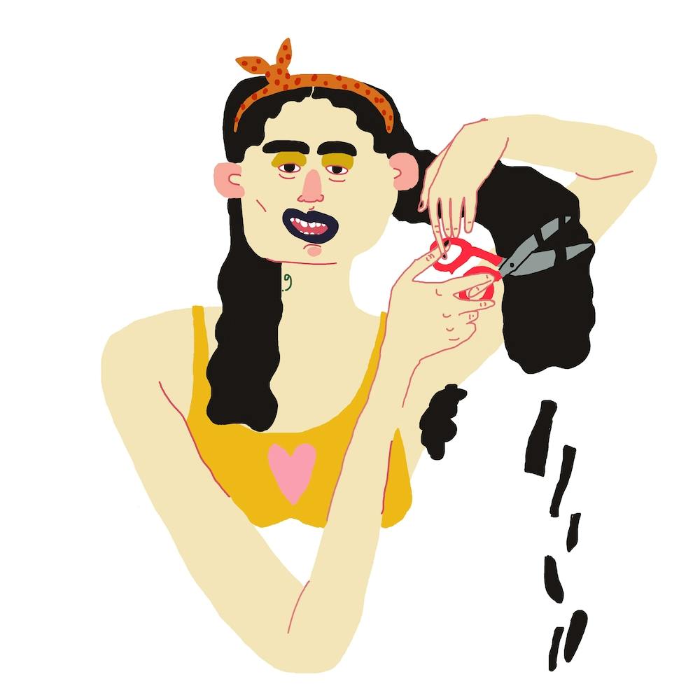 Cutting My Hair Square