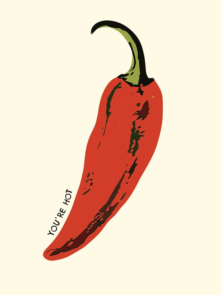 You Are Hot Red Chilli Food Kitchen