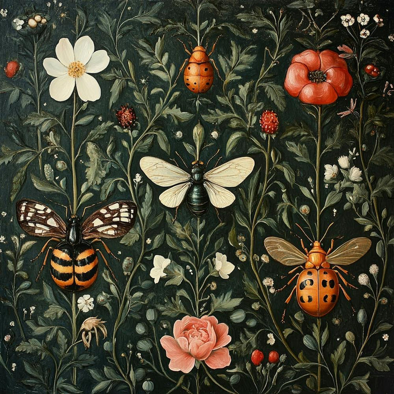 Bees And Flowers Art 5