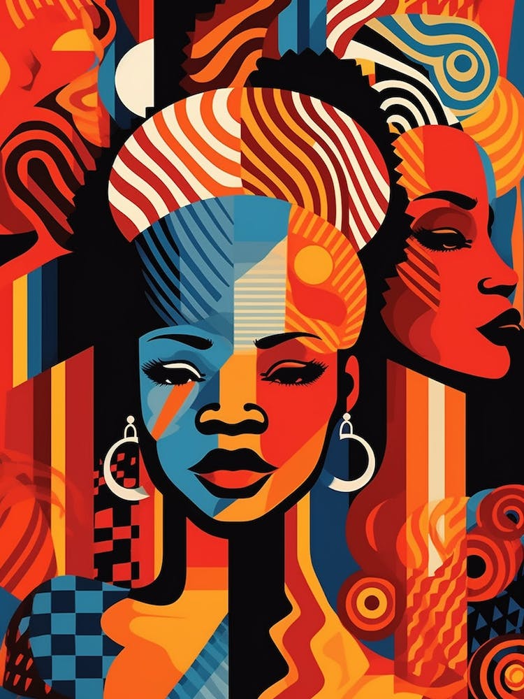 Afrocentric Pattern Illustration 8
