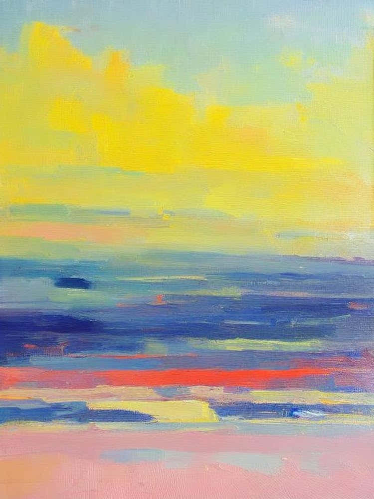 Malibu Beach, California Bright Abstract