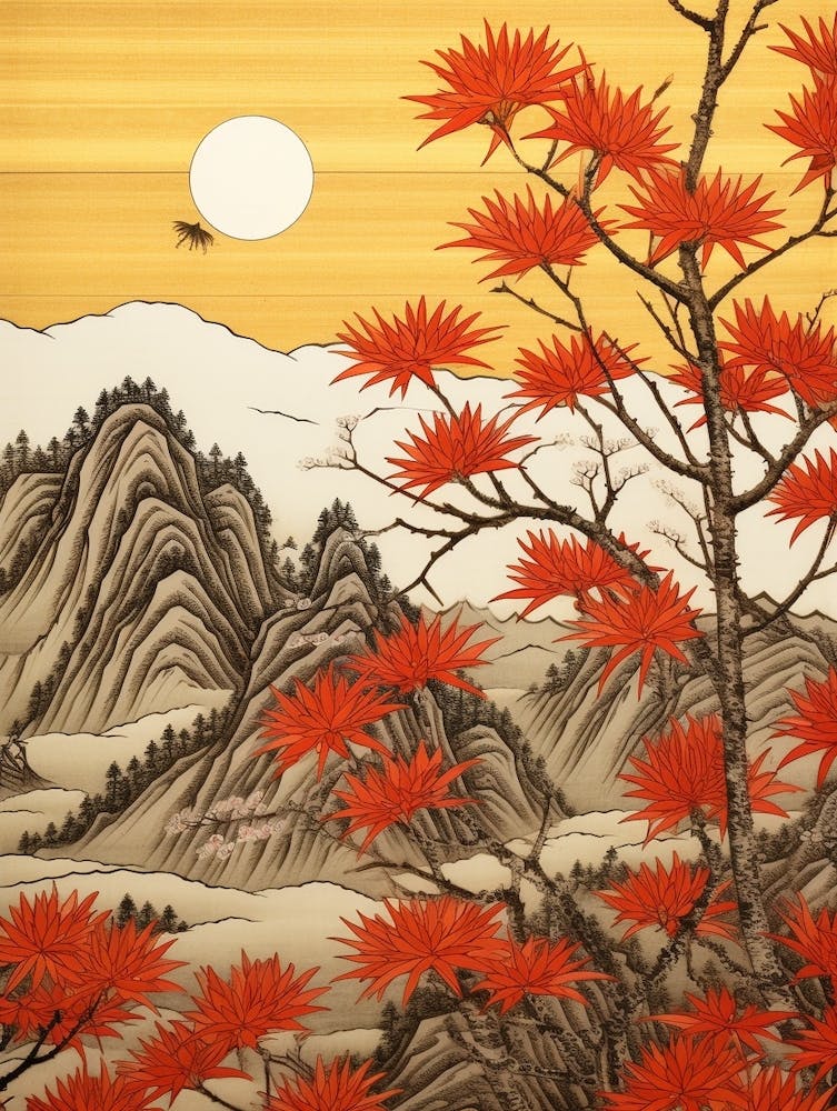 Akikusa Autumn Dandelion 2 Japanese Botanical Illustration