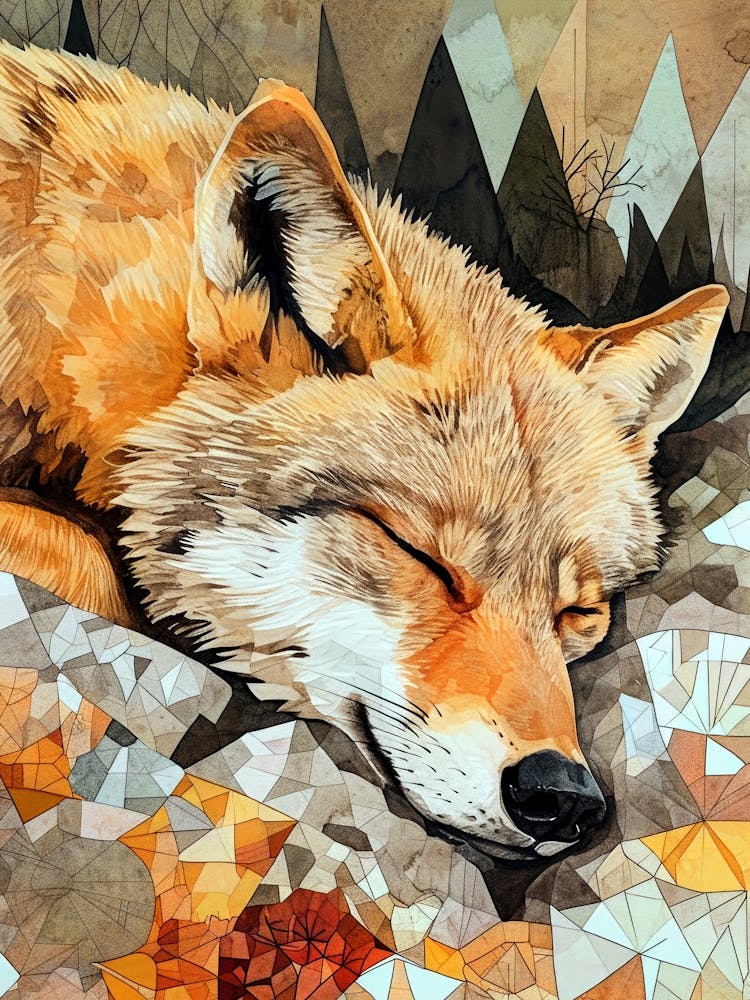 Wolf animal illustration art
