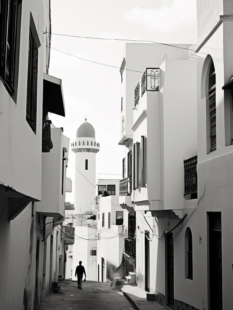 Tangier, Morocco, Black And White Photography 1