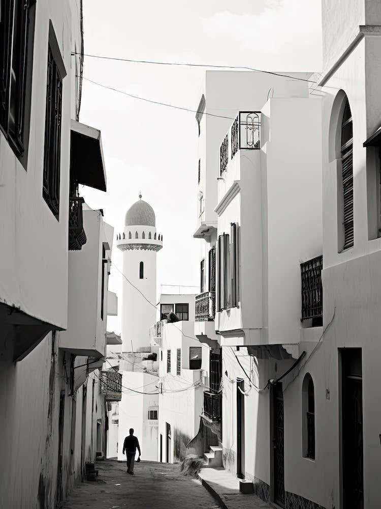 Tangier, Morocco, Black And White Photography 1