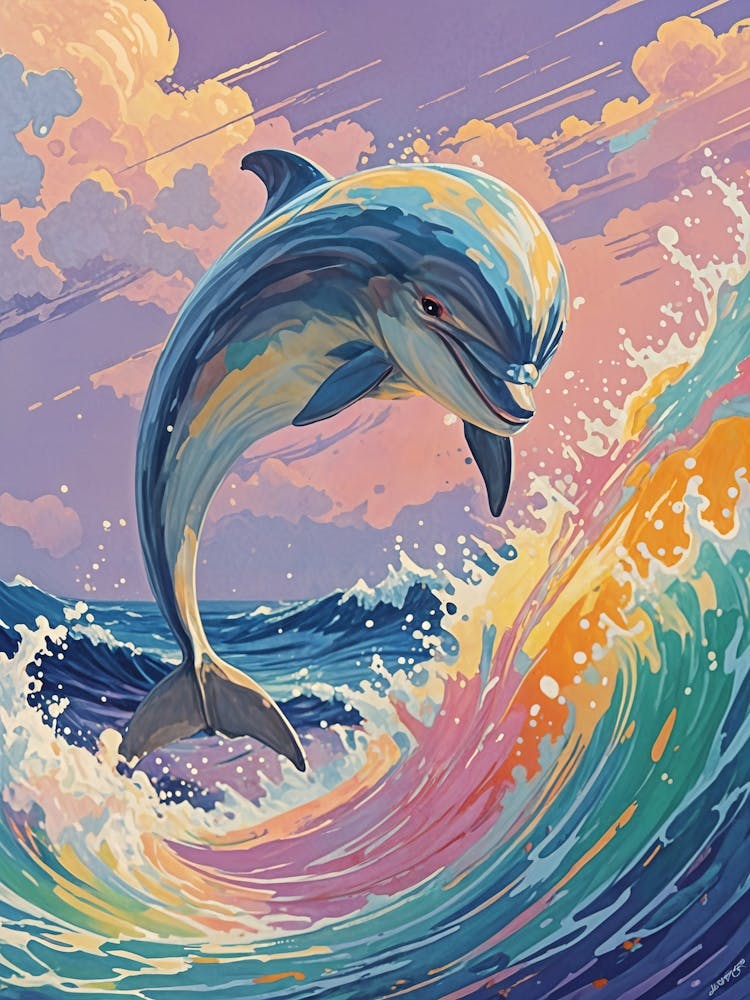 Rainbow Dolphin Leap