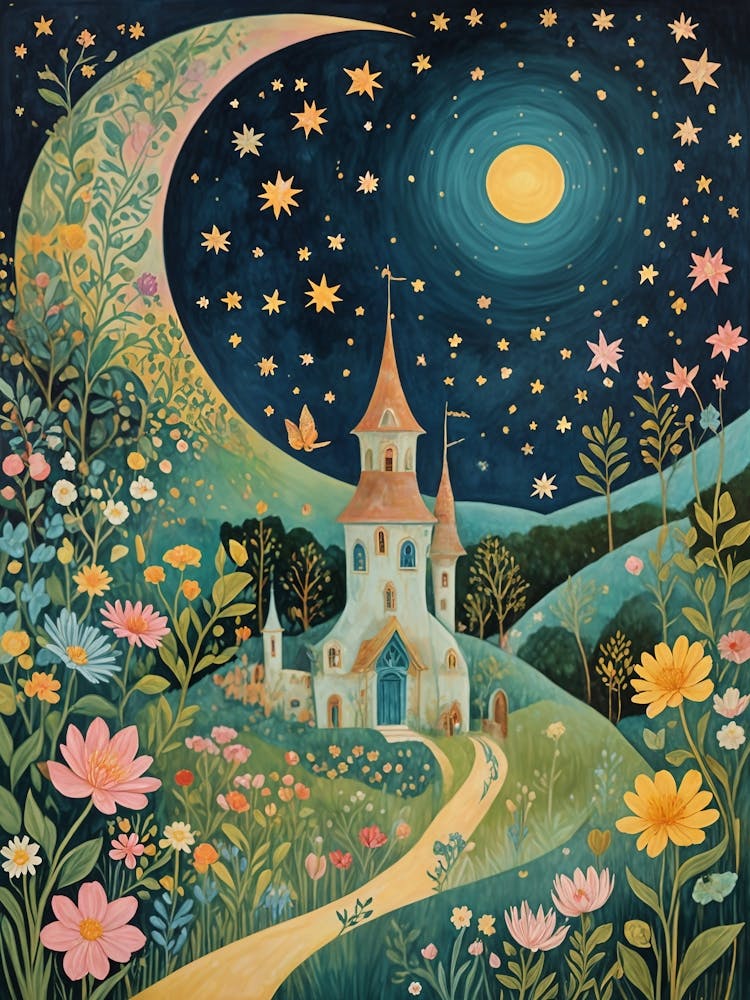 Fairy Garden At Night