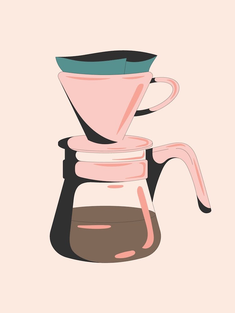 Pink Coffee Pot