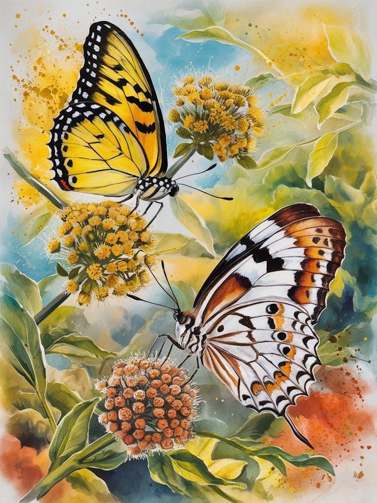 Butterfly On A Flower
