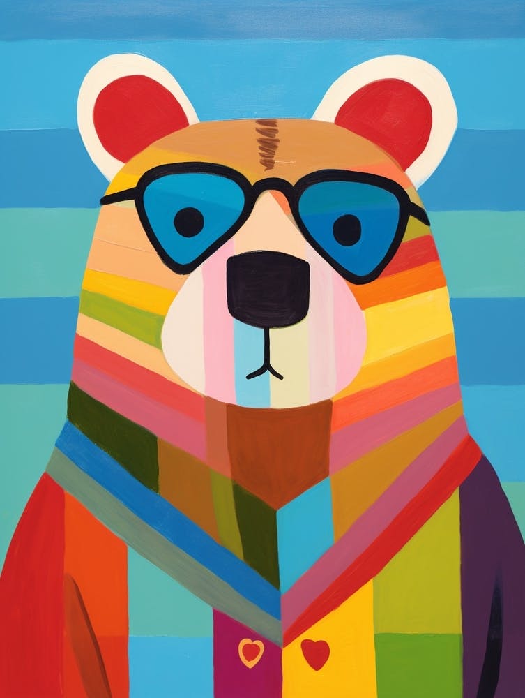 Little Bear 1 Wearing Sunglasses