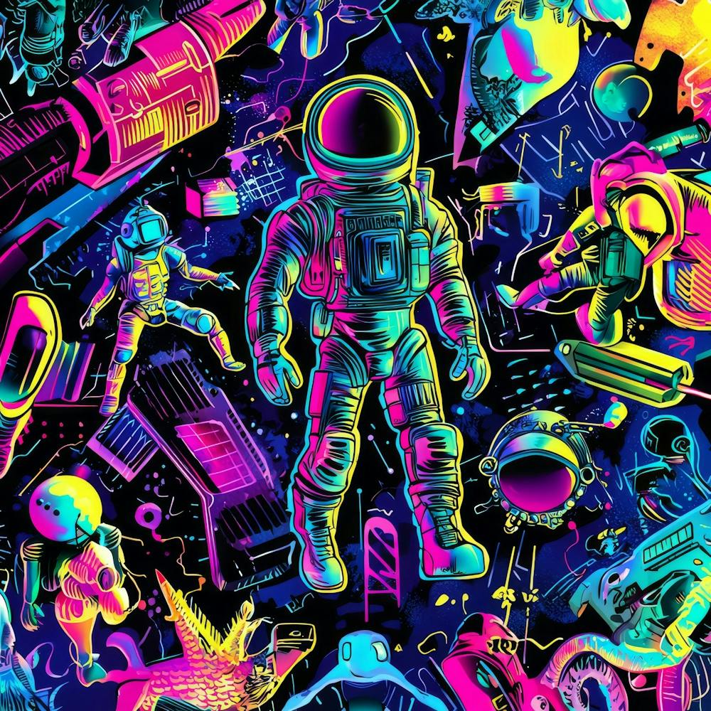 Psychedelic Space Wallpaper