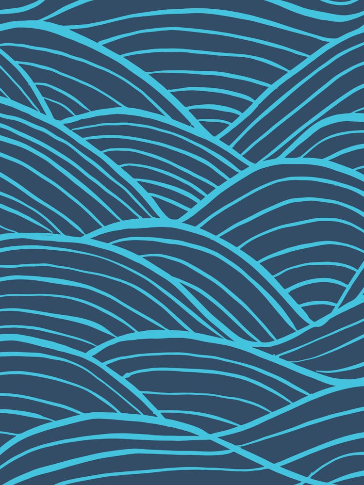 Seamless Pattern With Waves