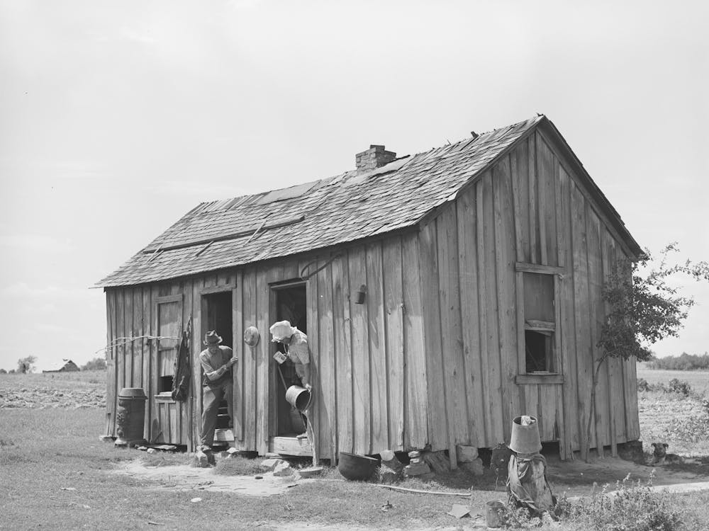 Home Of Agricultural Day Laborer, Wagoner County, Oklahoma By Russell Lee 1