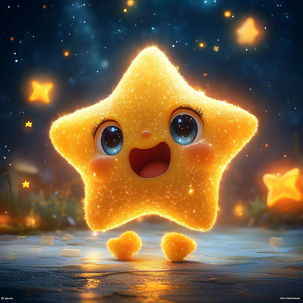 Adorable Star Character Design 6