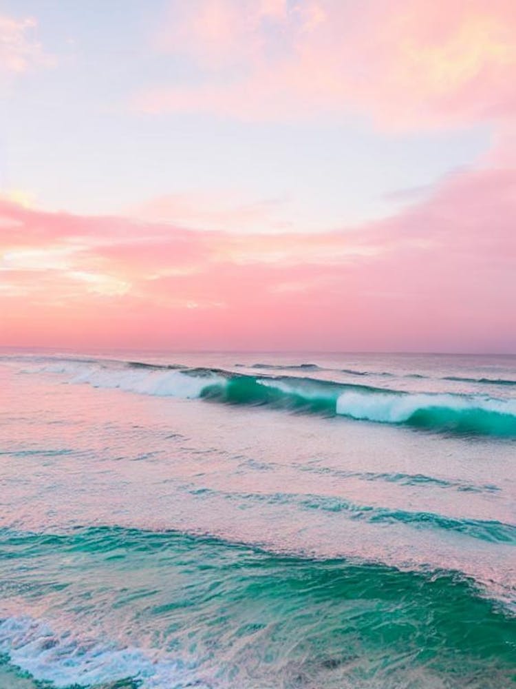 Seminyak Beach, Bali, Indonesia Pink Photography