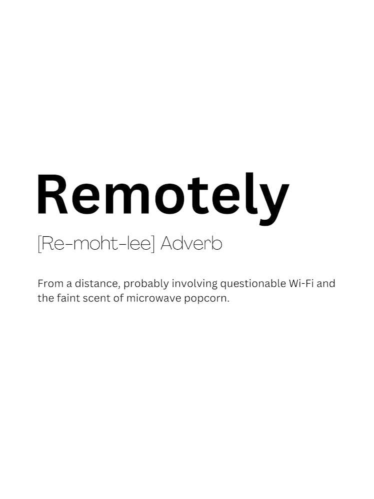 Remotely Definition Meaning 1