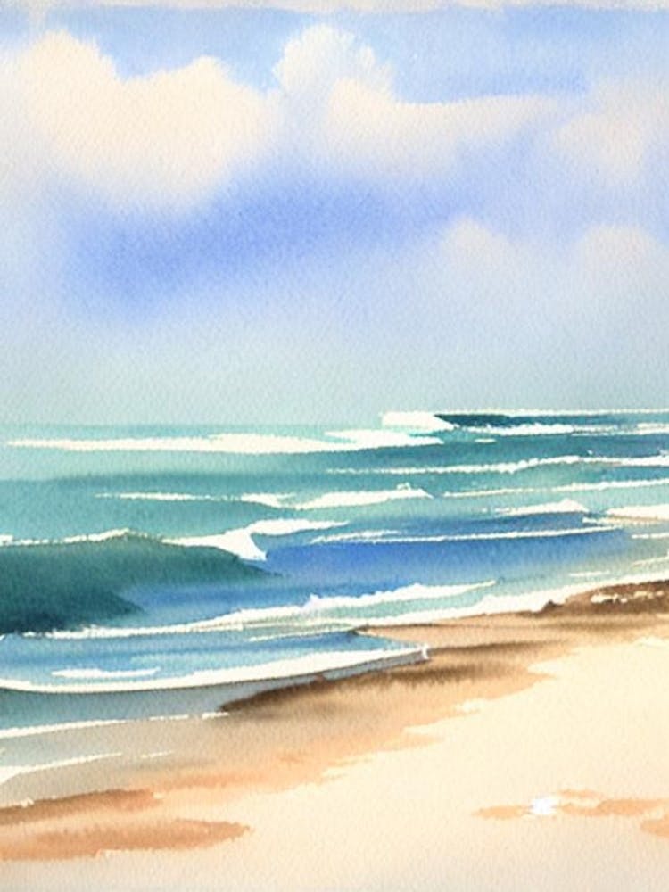 Bethany Beach, Delaware Watercolour