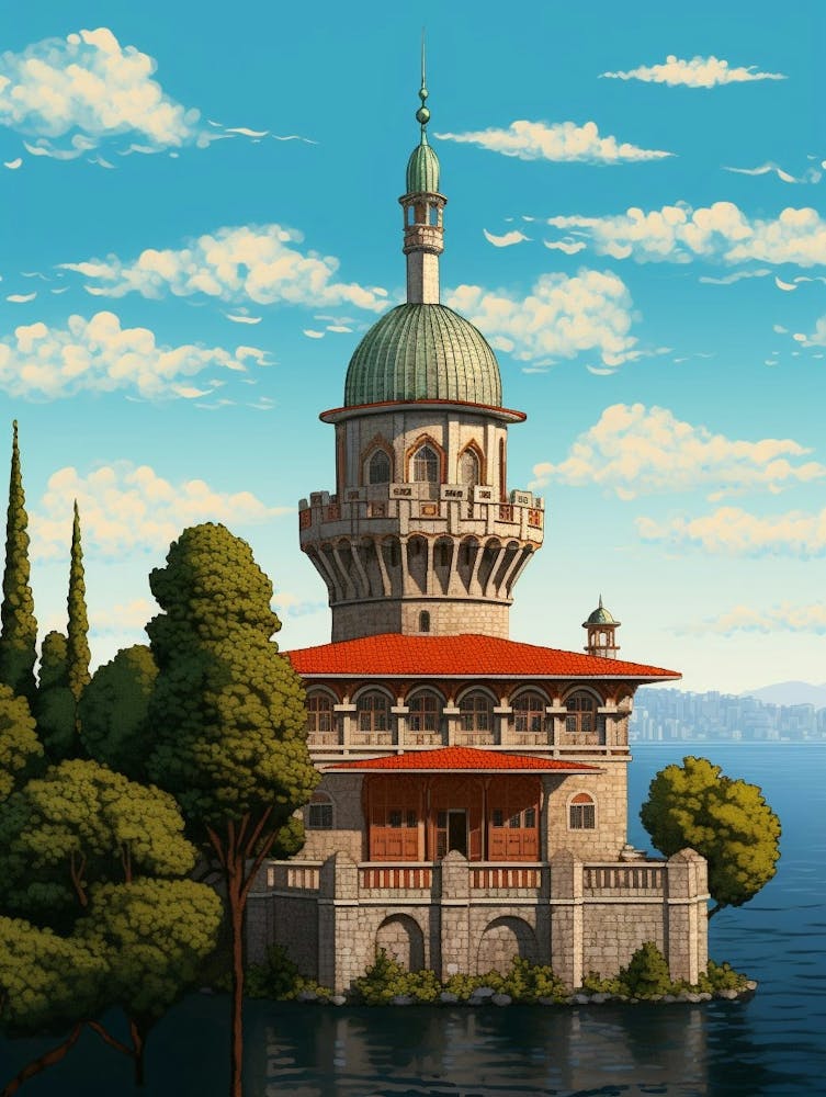 Topkapi Palace Pixel Art 9