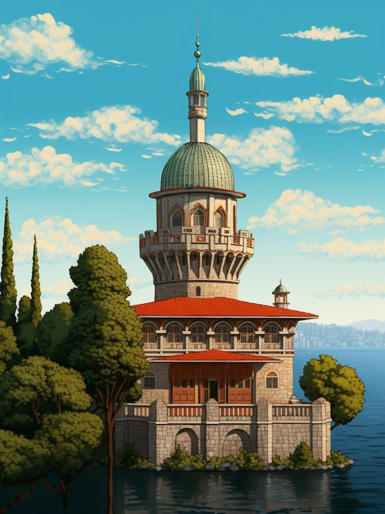 Topkapi Palace Pixel Art 9