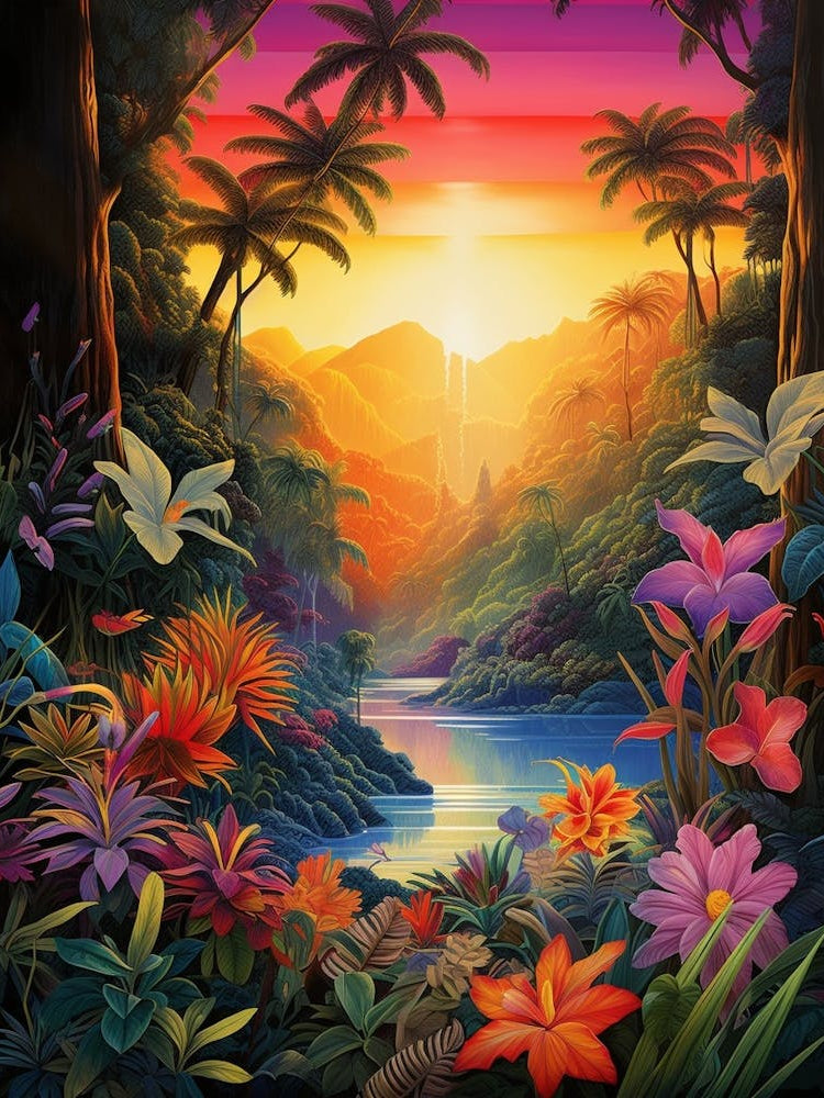 Tropical Abstract Minimalist 12