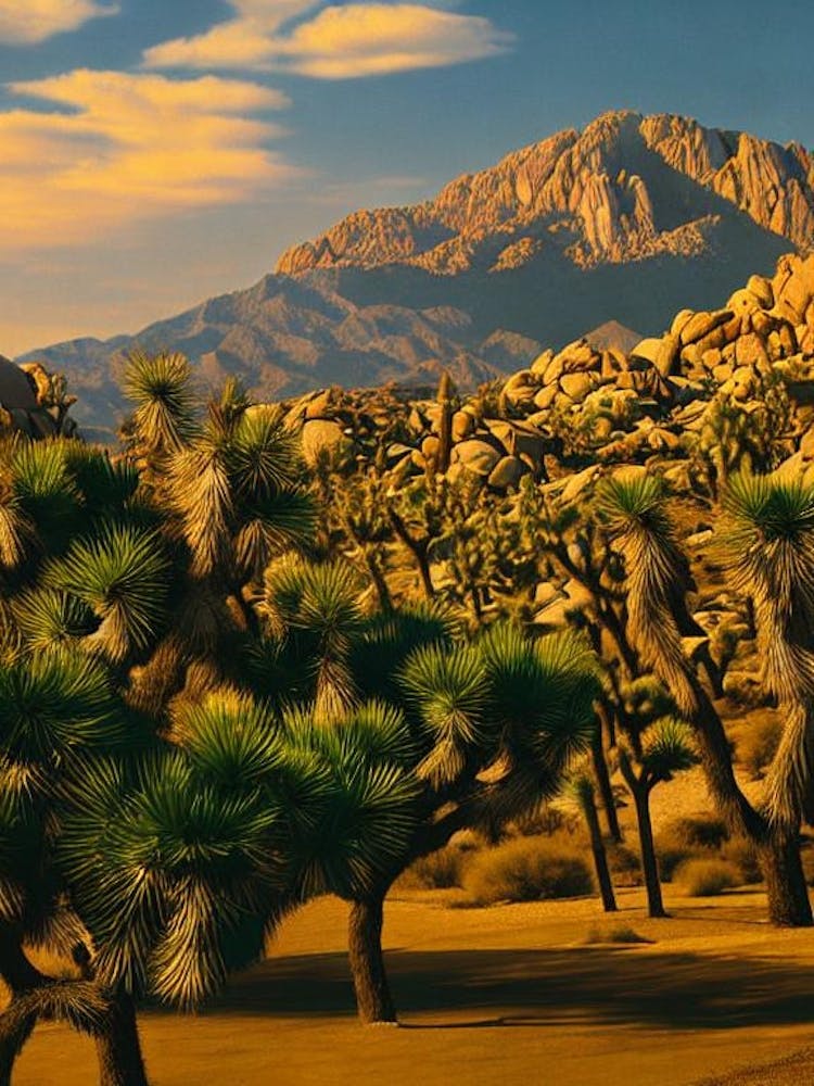 Joshua Tree National Park 2 United States Of America Vintage Poster