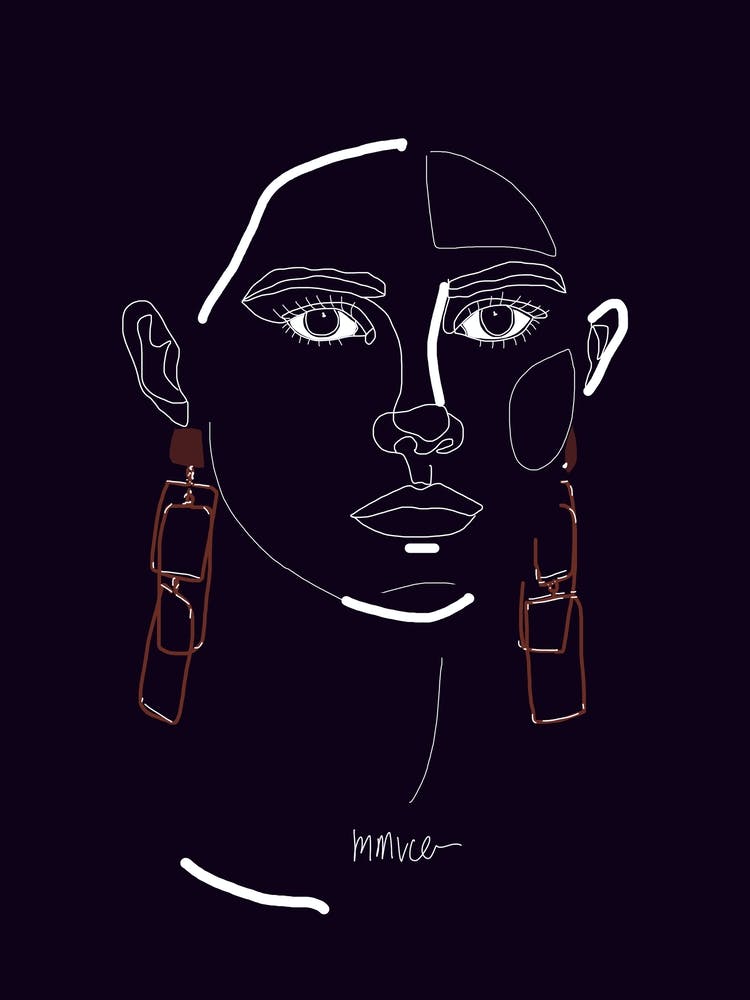 Line portrait by mmvce