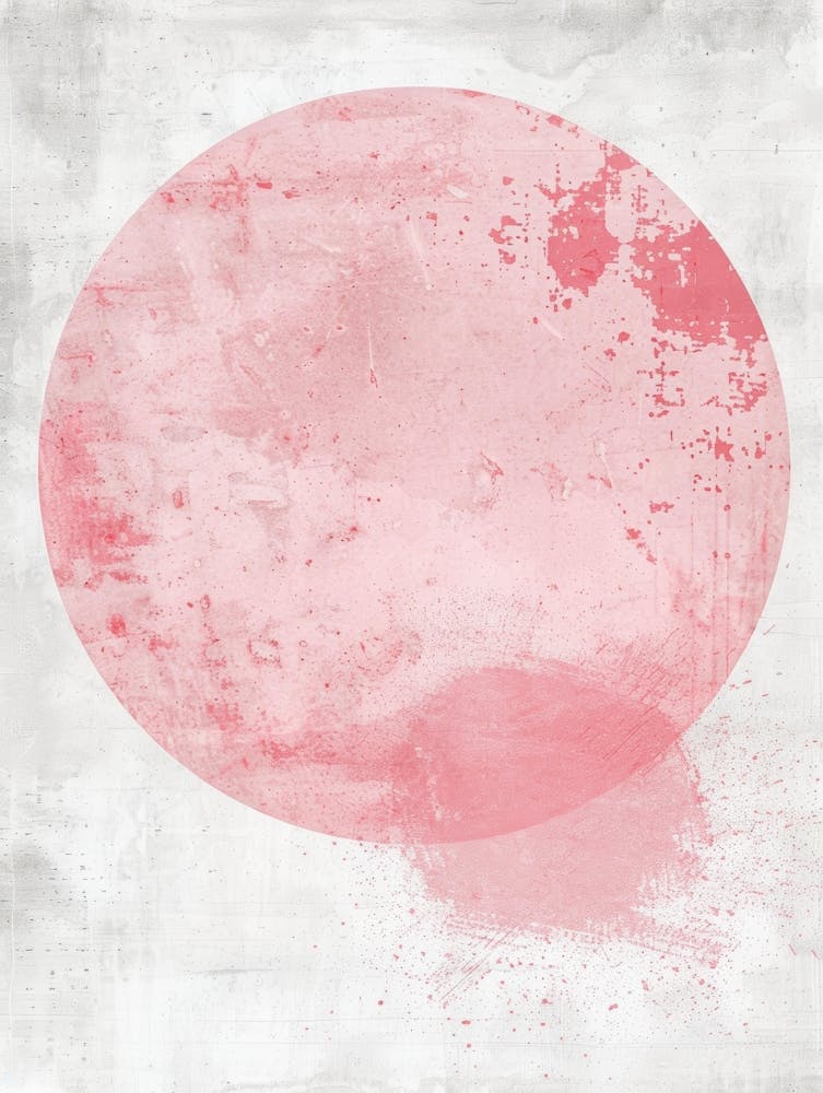 Pink Circle Canvas Print
