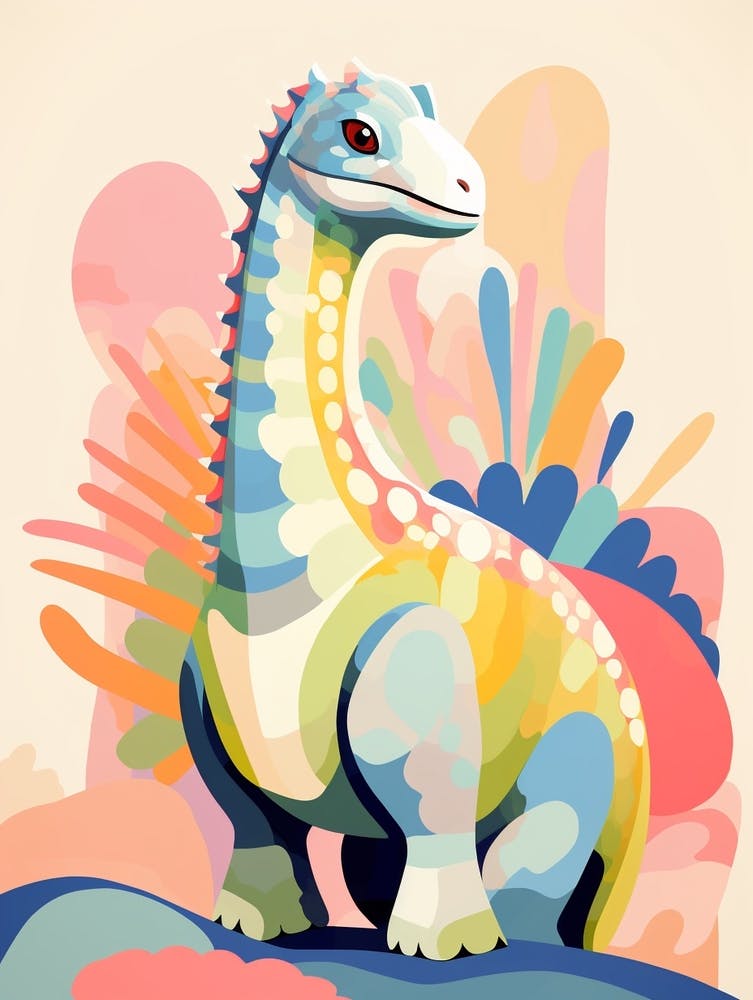 Colourful Dinosaur Camptosaurus 3