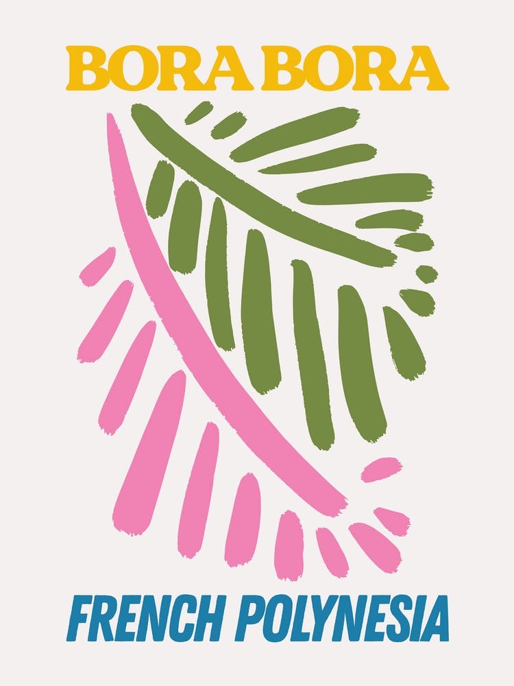 Bora Bora Tropical Abstract