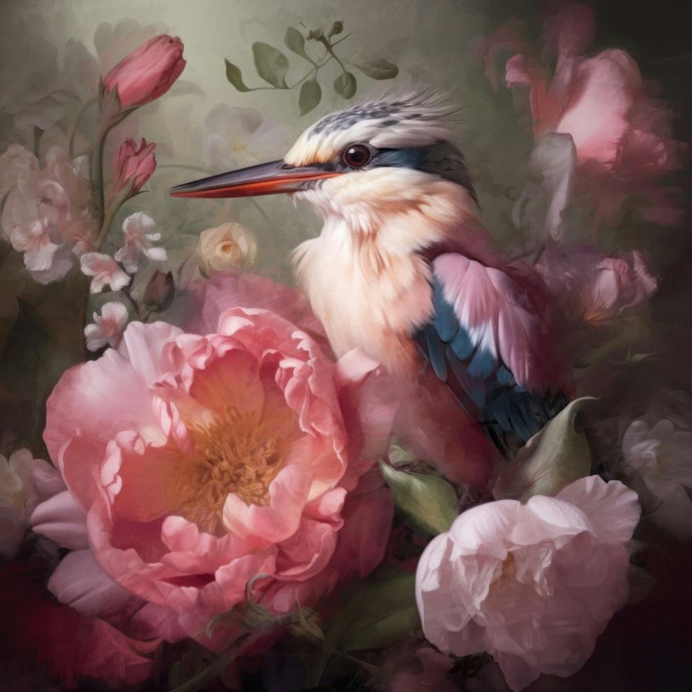 Kingfisher In Bloom