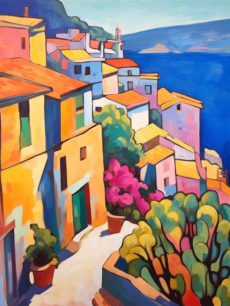 Cinque Terre Italie 4 Peinture Fauve