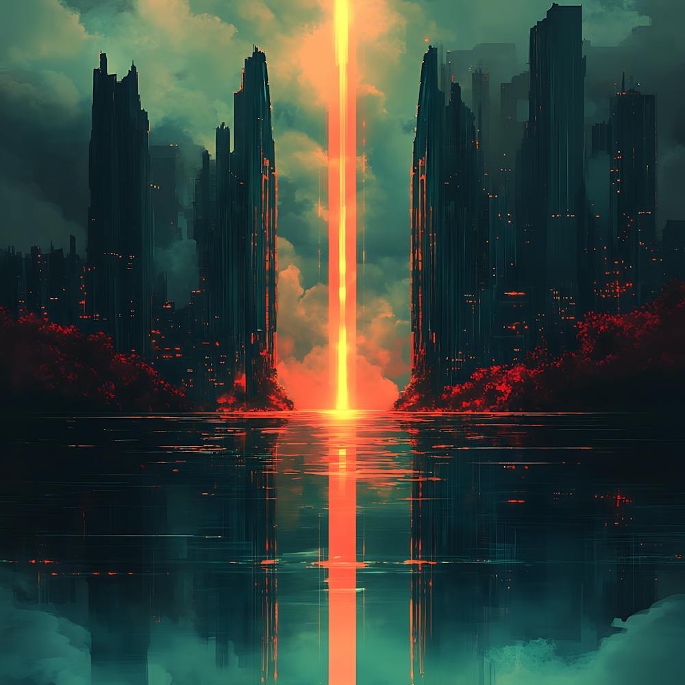 Futuristische Stadt