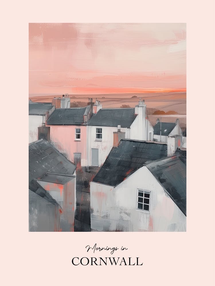 Mornings In Cornwall Rooftops Morning Skyline 3