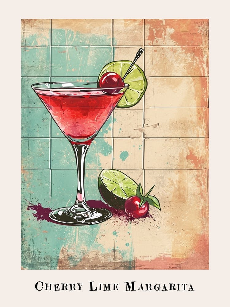 Cherry Lime Margarita Poster 1