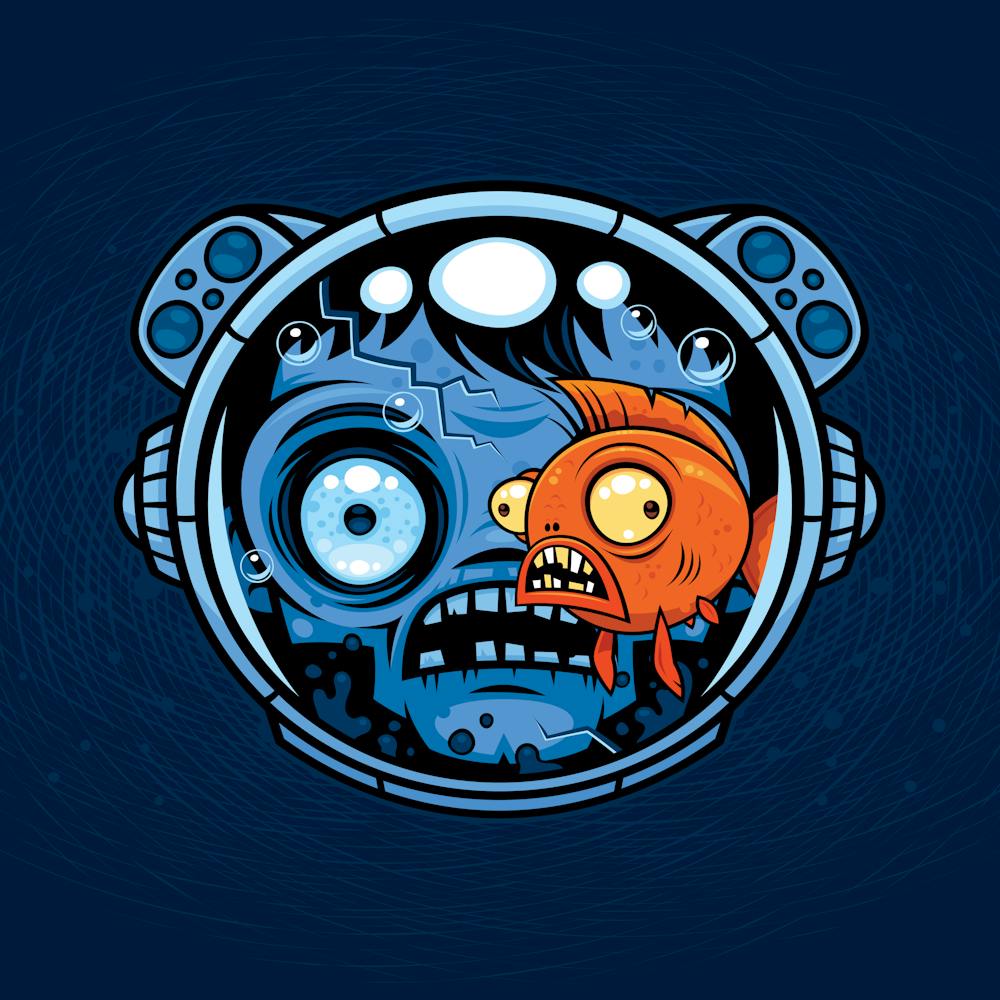 Zombie Astronaut Fishbowl Helmet