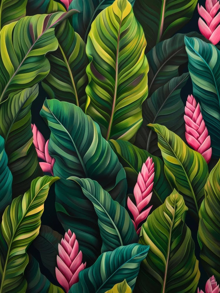 Tropical Leaves Seamless Pattern 13